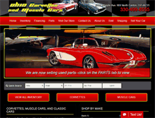 Tablet Screenshot of corvettesandmusclecars.com